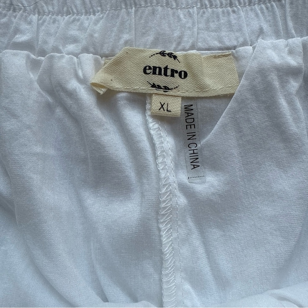 Women’s Skort XL White Tiered Fairy Cottage Coquette Festival Elastic waist - Picture 4 of 10